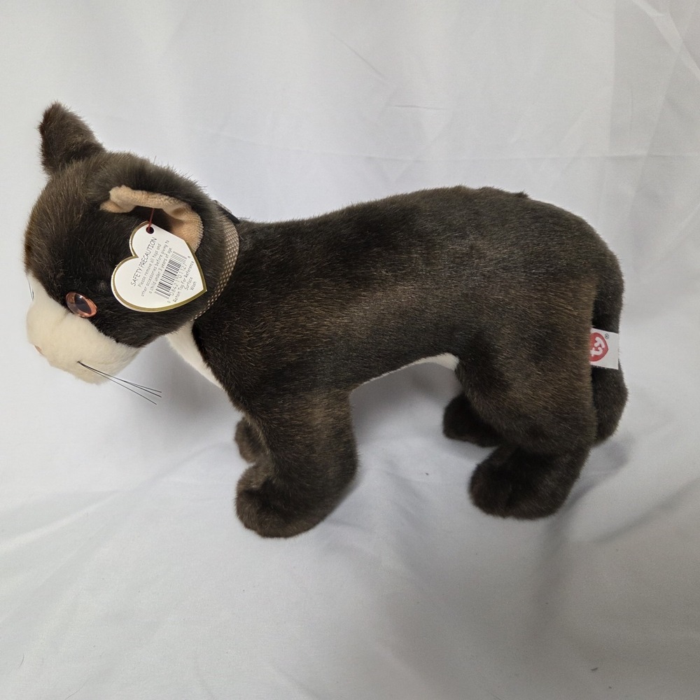TY Classic - Mystery the Cat (12 Inch)  Plush Stuffed Animal Toy New